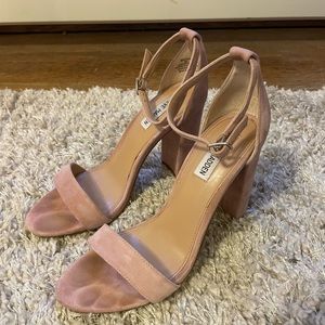 Steve Madden Block Heel Sandal in Pale Pink